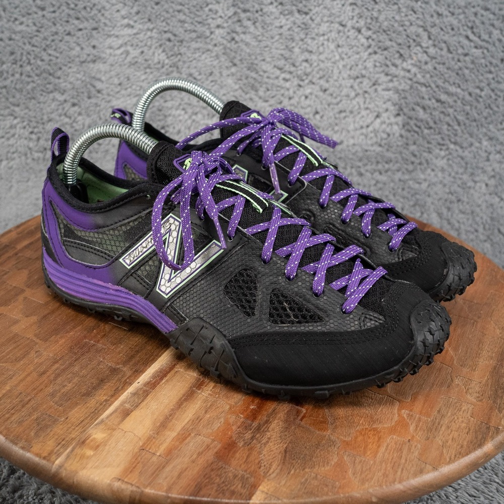 New Balance Minimus Running Shoes Women 9.5 Black Purple Good WX007BP Athletic